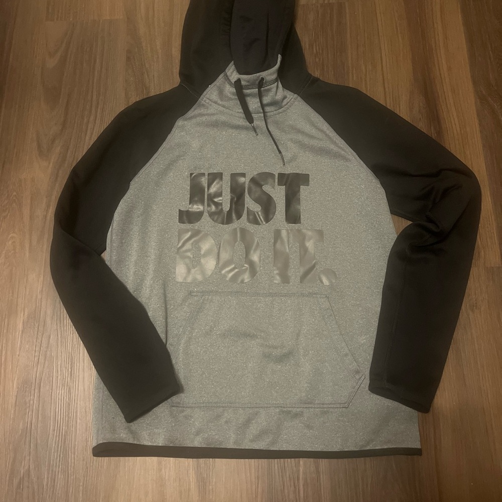 Nike Black and Gray Hoodie